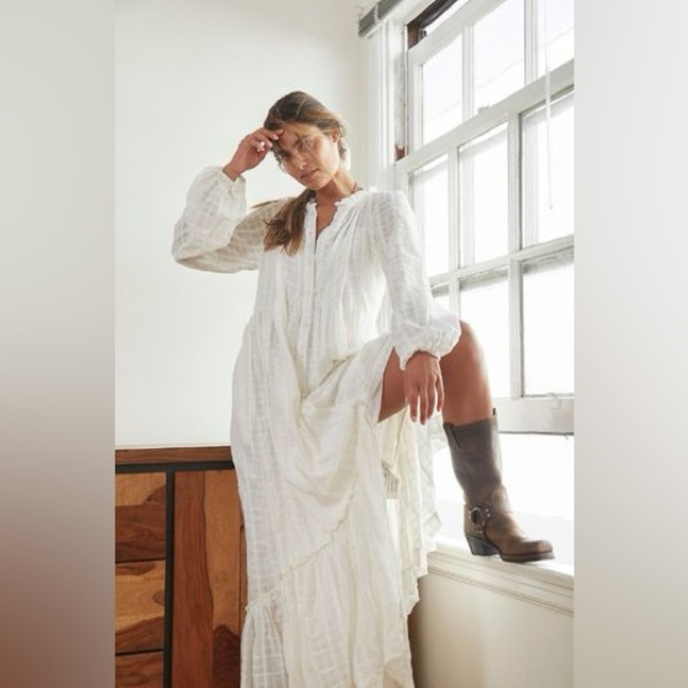 Free People White Maxi Dress